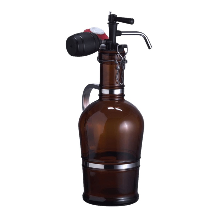 Бирена бутилка с ръчна помпа