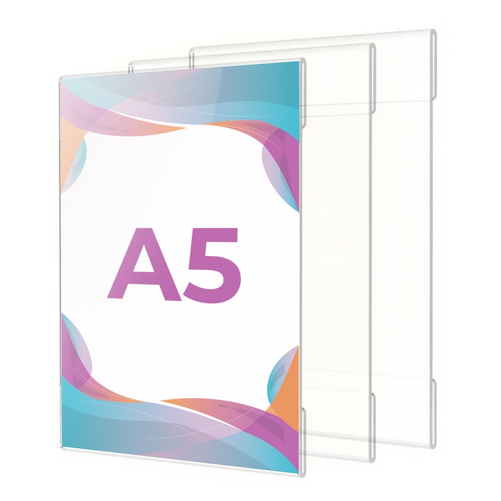 Set display afisare plexiglas, A5, 3 bucati