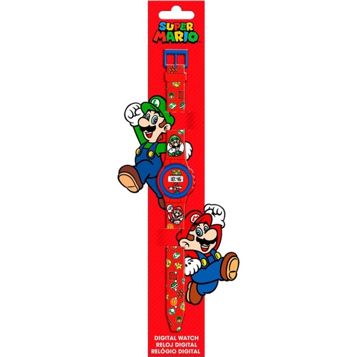 Часовник Super Mario, Дигитален, Червен
