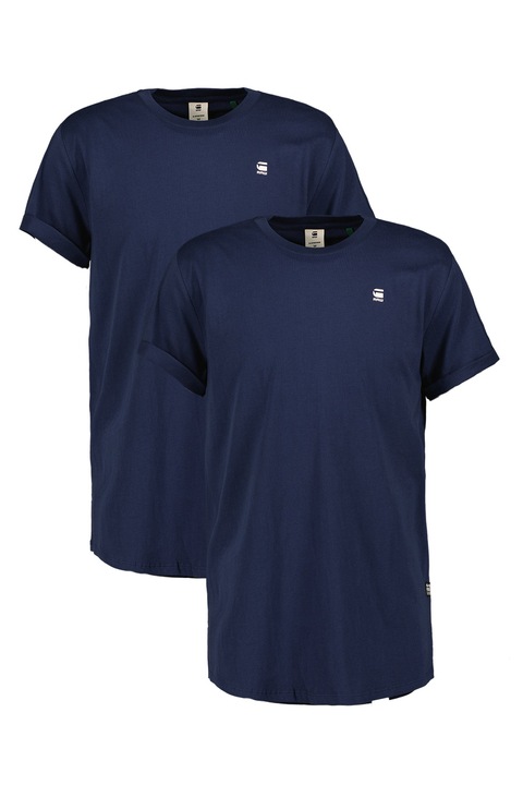 G-STAR, Set de tricouri de bumbac organic Lash - 2 piese, Bleumarin