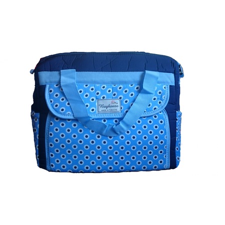 Geanta Maternitate Bebe Pentru Plimbare Albastru Cu Buline Baghouse Emag Ro