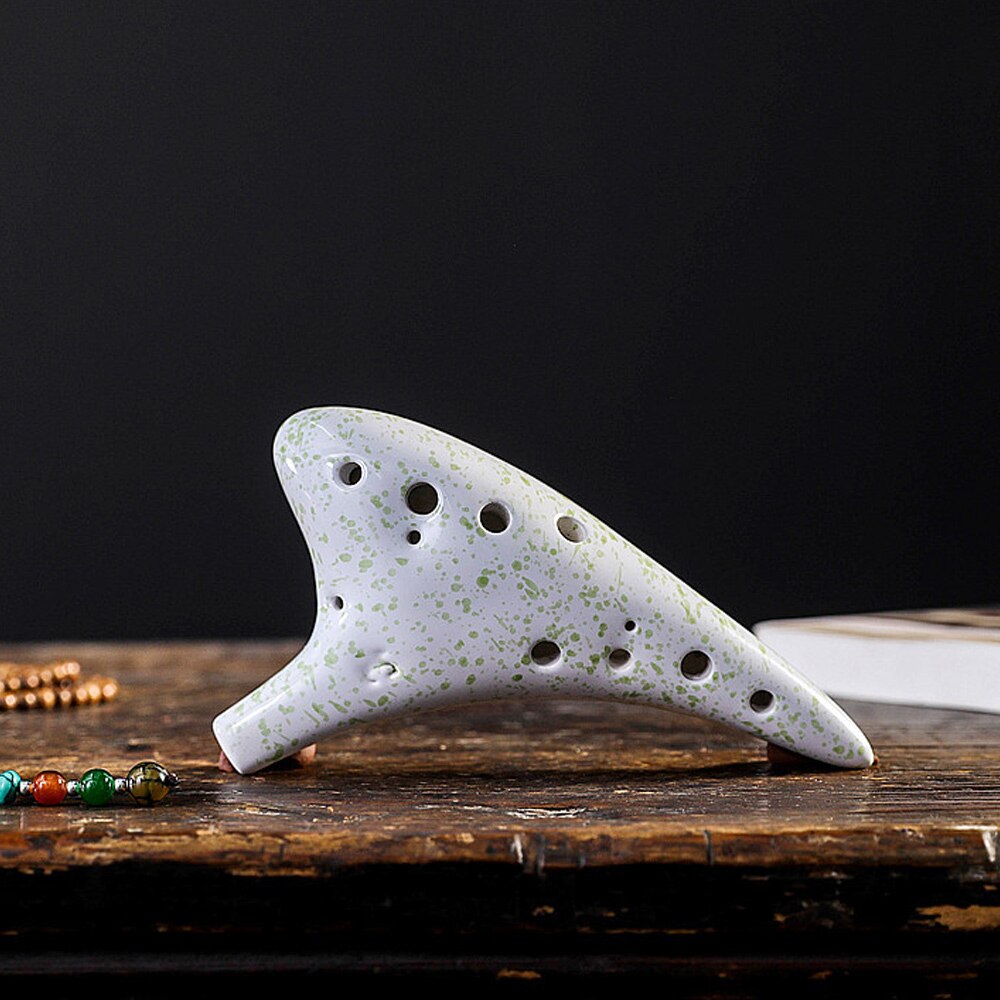 Ocarina ceramica 12 gauri, verde eMAG.ro