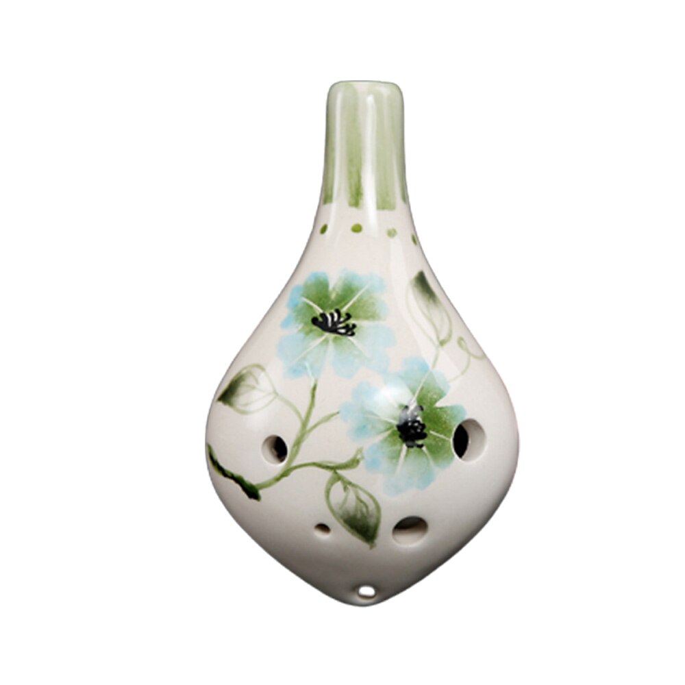 Ocarina ceramica 6 gauri, model sakura, verde eMAG.ro