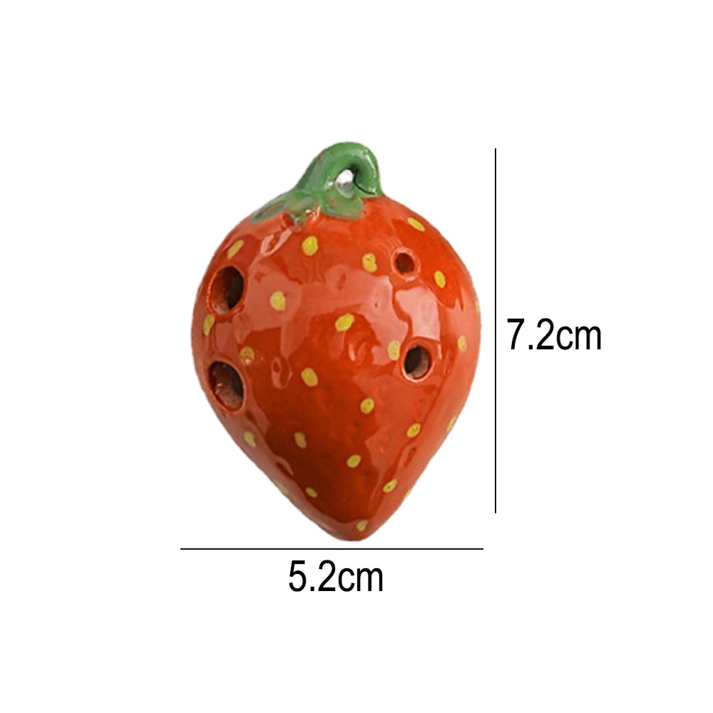 Alnicov 6 Fori Ocarina High C Ceramica Marrone Fumé Smaltata In - 2