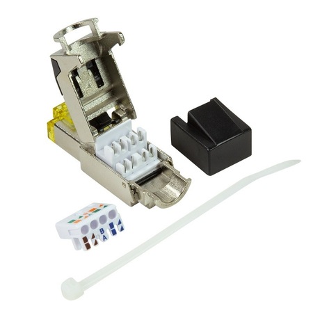 Mufa RJ-45 LOGILINK pt. cablu FTP, SFTP, Cat8.1, RJ-45 (T), ecranat ...