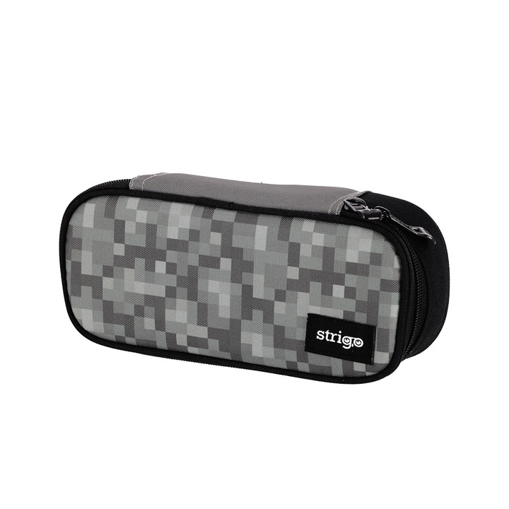 Моливник с едно отделение Strigo, С разделител и вътрешен джоб, Неокомплектован, Minecraft