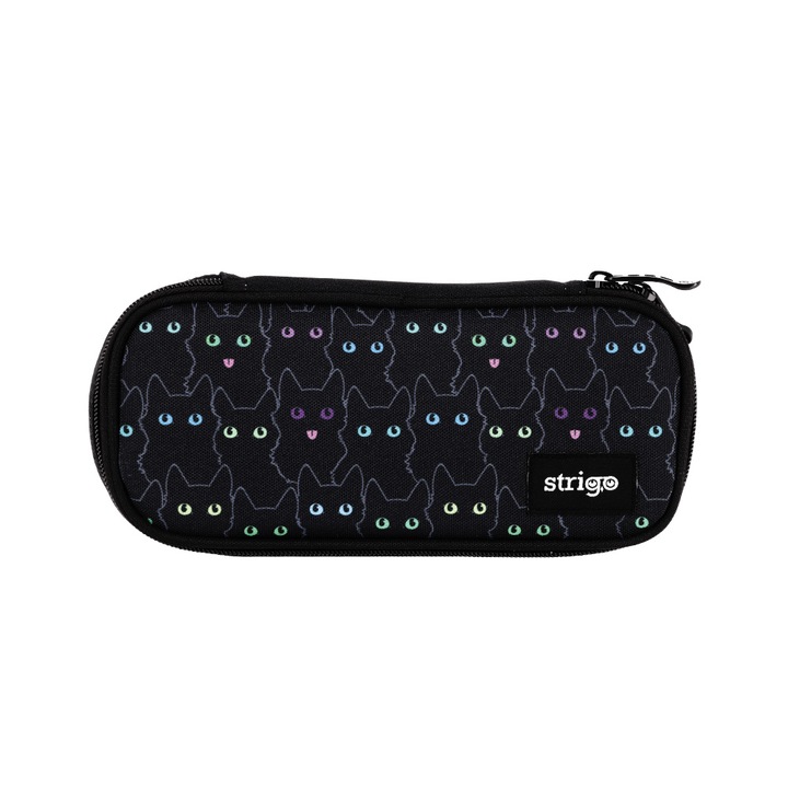 Penar un compartiment Strigo, cu separator si buzunar interior, neechipat, Cats