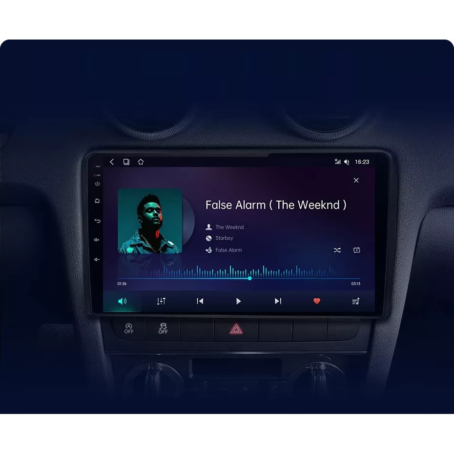 JOYX Android 13 Autoradio Pour Audi A3 (2003-2013) - [4G+64G] - Built-in DSP/Carplay/Android Auto - 2 Din 9 Pouce IPS - LED Caméra MIC GRATUITES