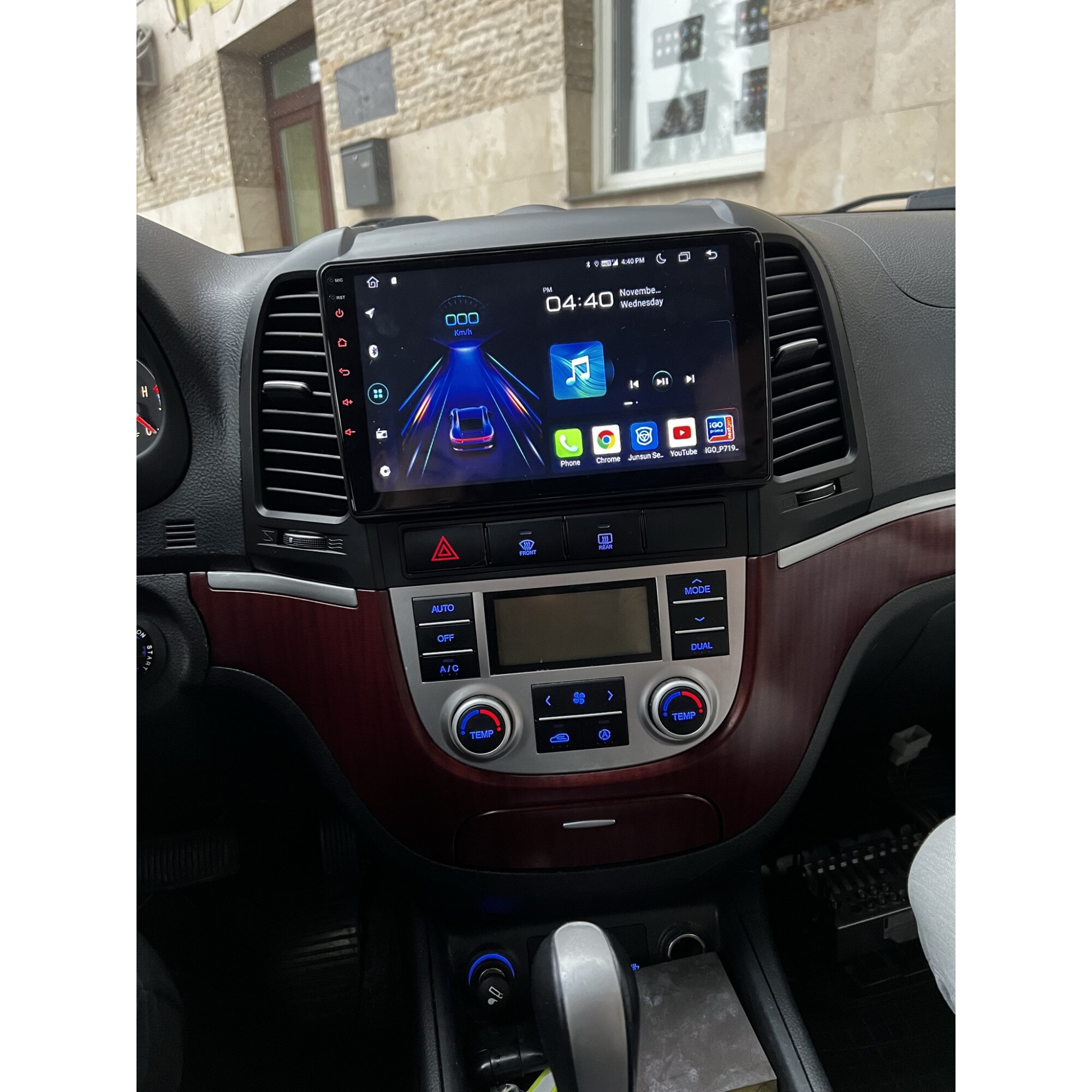 Navigatie hyundai santa fe 2006-2013, android 12, 1GB 32GB, wifi, waze ...
