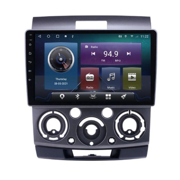 Dedikált navigációs rendszer, Ford Ranger Mazda BT50 2007-2012 C-RANGER Octa Core Android rádióval Bluetooth Internet GPS WIFI 4+32GB