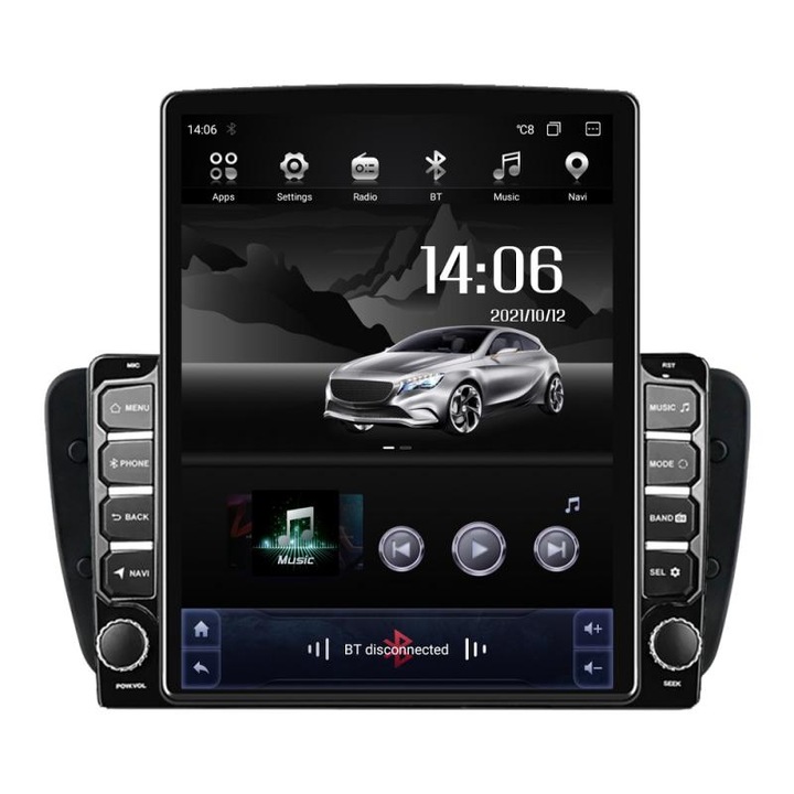 Navigatie dedicata Seat Ibiza 2008-2014 G-246 ecran tip TESLA 9.7" cu Android Radio Bluetooth Internet GPS WIFI 4+32GB DSP 4G Octa Core