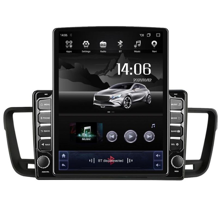 Navigatie dedicata Peugeot 508 G-5637 ecran tip TESLA 9.7" cu Android Radio Bluetooth Internet GPS WIFI 4+32GB DSP 4G Octa Core