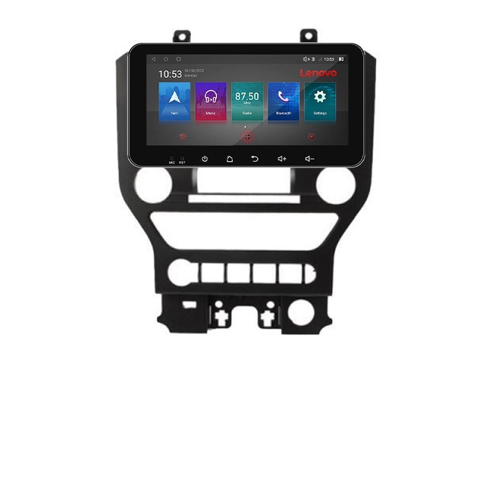 Dedikált navigáció Ford Mustang 2015-2020 I-MUSTANG-NAVI4+64 Lenovo képernyő 10,33" Android Waze USB Internet Navigáció Youtube Rádió