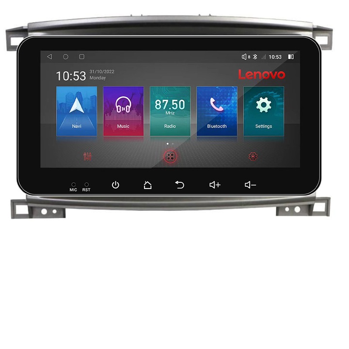 Navigatie dedicata Toyota Land Cruiser L100 2002-2008 I-L100 4+64 Lenovo ecran 10.33" Android Waze USB Navigatie Internet Youtube Radio
