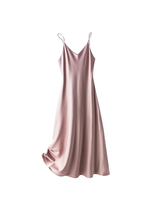 Rochie fara maneci, Poliester, Roz, XL
