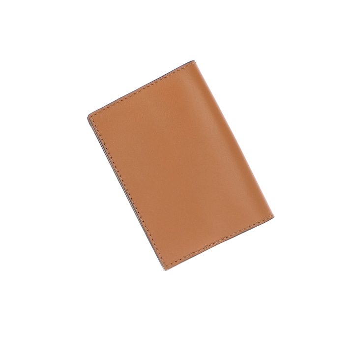 Husa pasaport, piele naturala, ButicCochet, 10x13x0.5 cm, Maro deschis - PR876