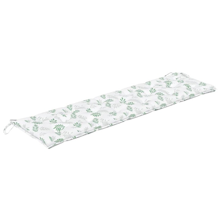 Perna banca de gradina model frunze vidaXL, 180x50x7 cm, textil oxford, 2.3 kg