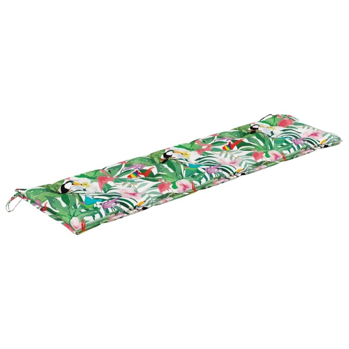 Perna banca de gradina multicolor vidaXL, 180x50x7 cm, material oxford, 2.3 kg