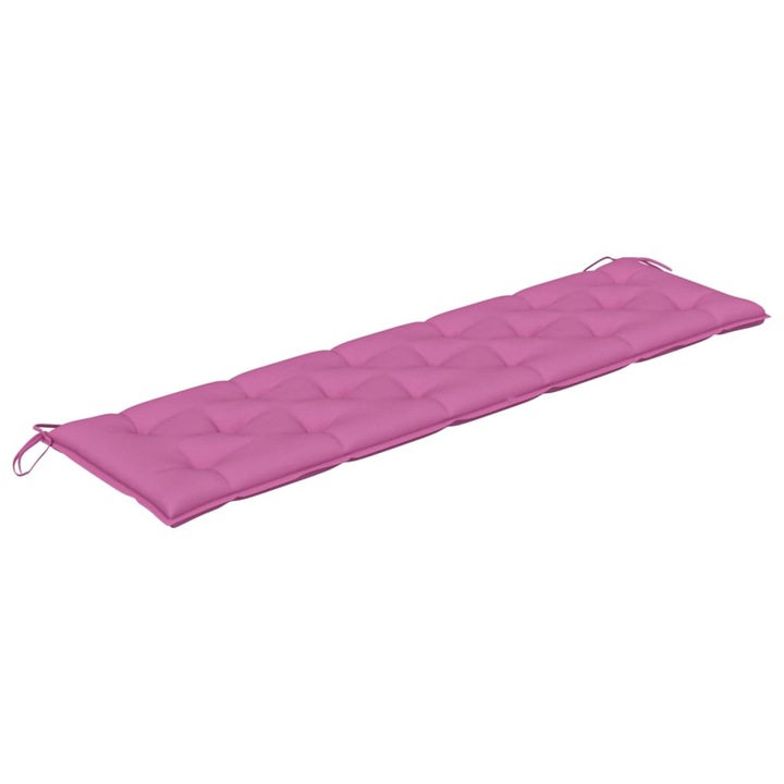 Perna banca de gradina vidaXL, roz, 180x50x7 cm, material oxford, 2.3 kg