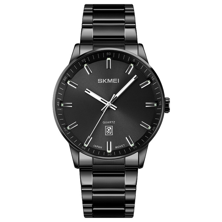 Мъжки часовник Skmei Fashion Classic Analog Quartz Date Black