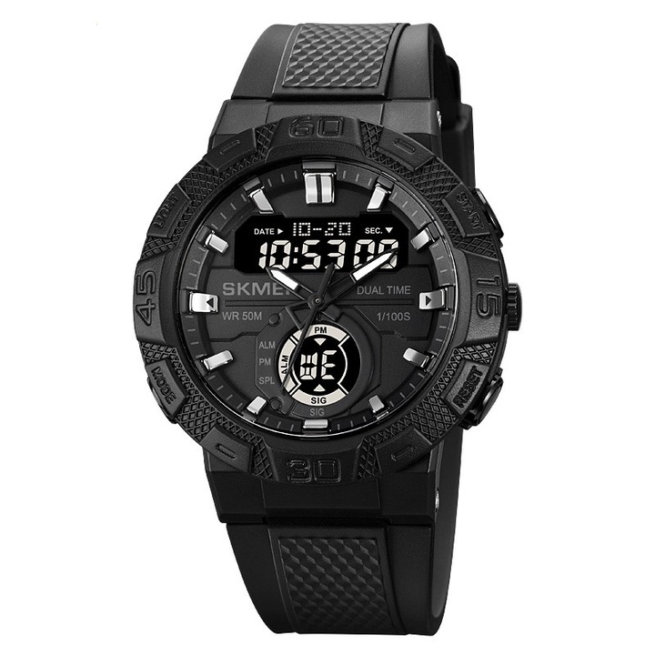 Мъжки часовник Skmei Sport Casual Fashion Digital Quartz Stopwatch Черен