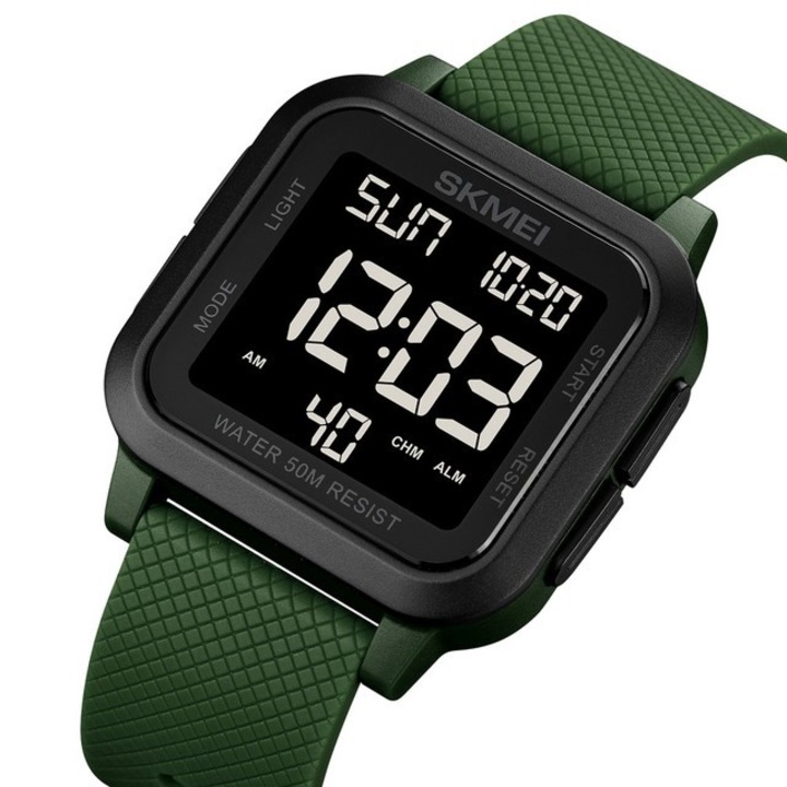 Мъжки часовник Skmei Army Style Military Digital Sport Casual Green