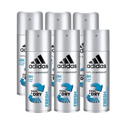Set 6 x Antiperspirant Adidas Cool&Dry system 48h, barbati, 150 ml ...
