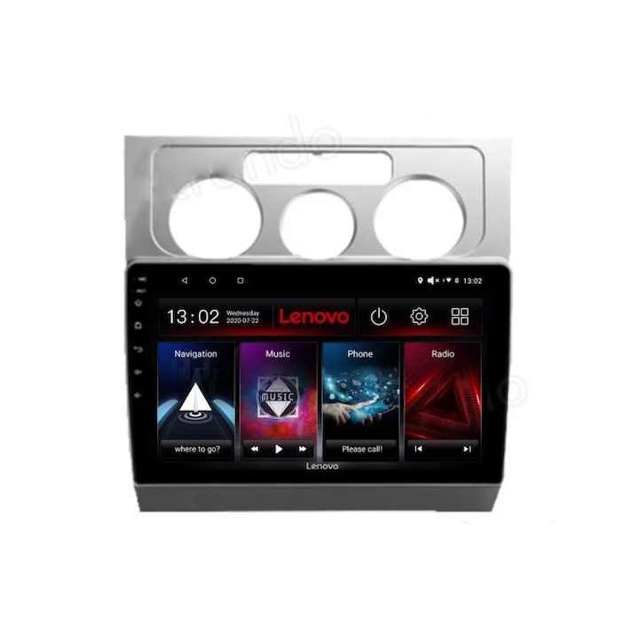 Dedikált navigáció VW Touran 2003-2010 D-TOURAN1 Lenovo Octa Core Android rádióval Bluetooth Internet GPS WIFI DSP 2+32 GB 4G KIT-TOURAN1+EDT-E510-LITE