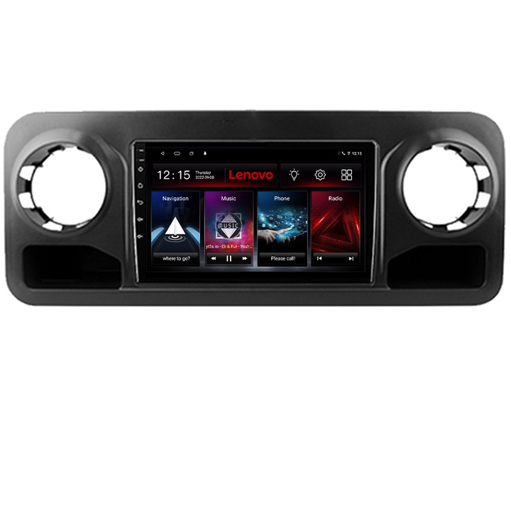 Dedikált navigáció Mercedes Sprinter 2018- Lenovo Android rádió bluetooth internet DSP 8Core 4 GB ram LTE carplay android auto 360 KIT-sprinter+EDT-E510-LITE