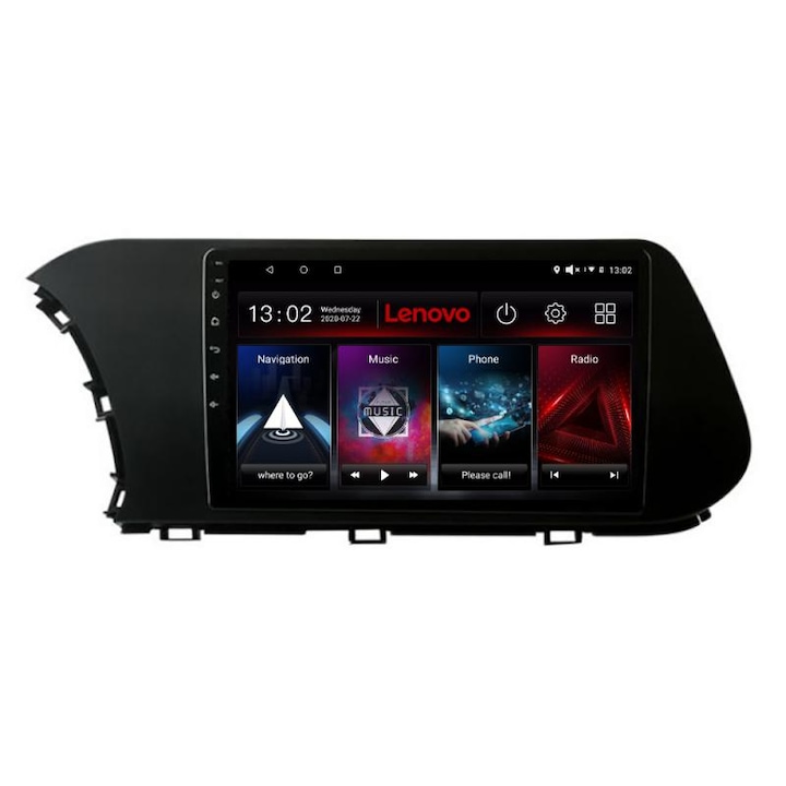 Dedikált navigáció Hyundai I20 2020- D-i20 Lenovo Octa Core Android rádióval Bluetooth Internet GPS WIFI DSP 2+32 GB 4G KIT-i20+EDT-E510-LITE