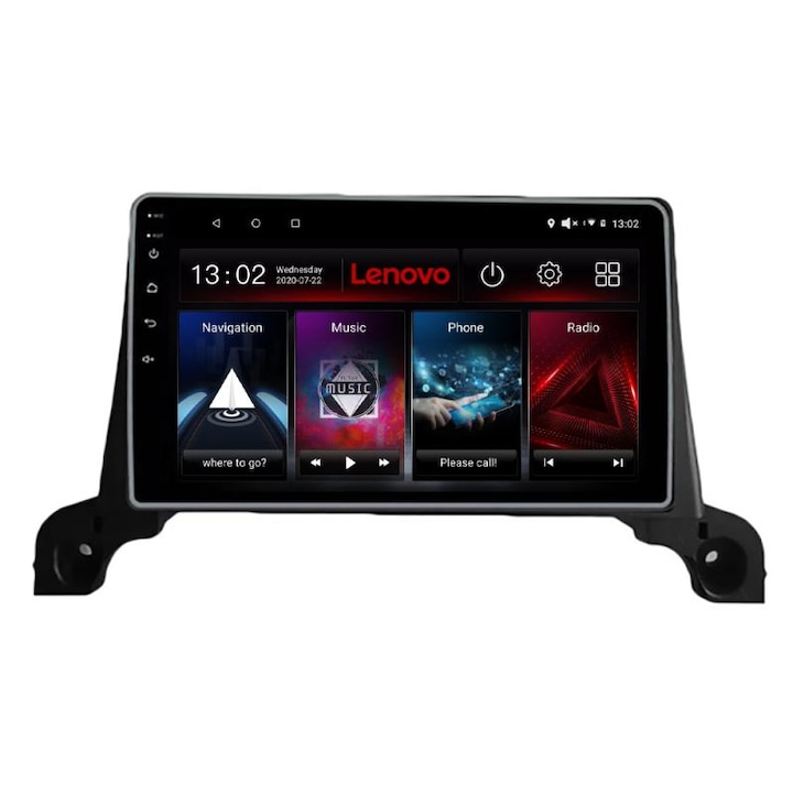 Dedikált navigáció Peugeot 5008 2016-2020 D-5008 Lenovo Octa Core Android rádióval Bluetooth Internet GPS WIFI DSP 2+32 GB 4G kit-5008+EDT-E509-LITE