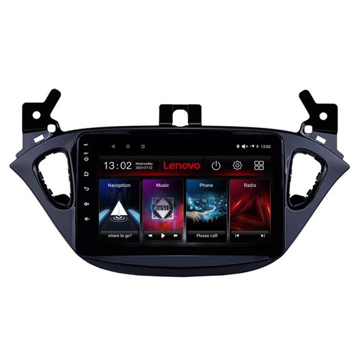 Dedikált navigáció Opel Corsa 2013-2016 D-corsa Lenovo Octa Core Android rádióval Bluetooth Internet GPS WIFI DSP 2+32 GB 4G kit-corsa+EDT-E509-LITE
