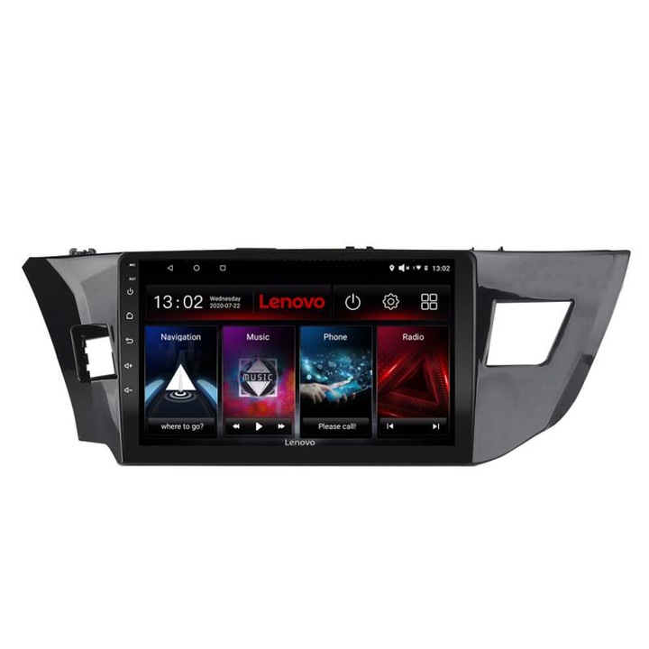 Dedikált navigáció Toyota Corolla 2013-2017 D-470 Lenovo Octa Core Android rádióval Bluetooth Internet GPS WIFI DSP 2+32 GB 4G KIT-470+EDT-E510-LITE