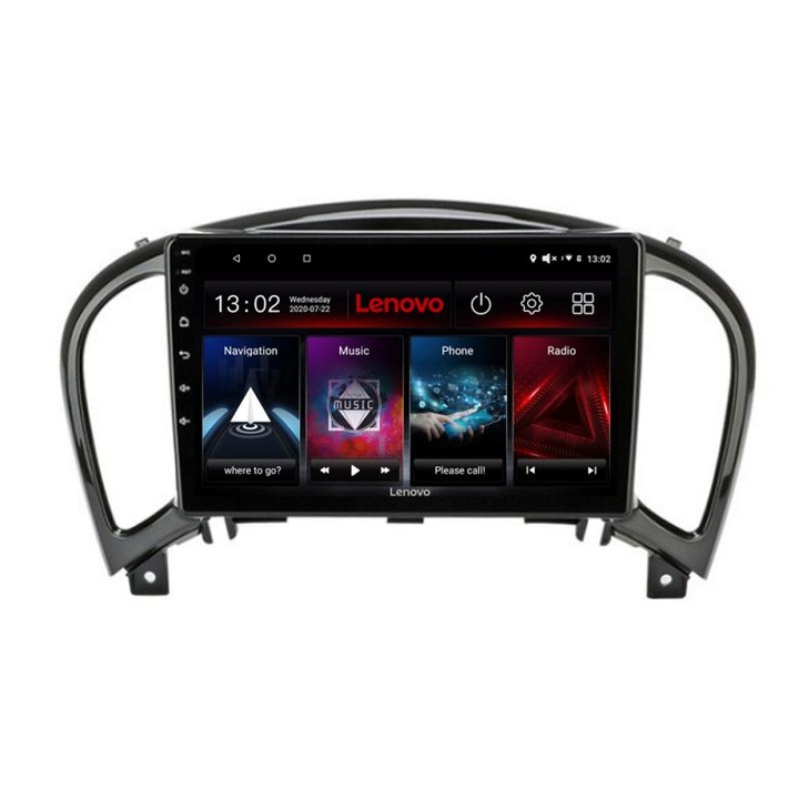Dedikált navigáció Nissan Juke 2010-2015 D-JUKE Lenovo Octa Core Android rádióval Bluetooth Internet GPS WIFI DSP 2+32 GB 4G KIT-JUKE+EDT-E509-LITE