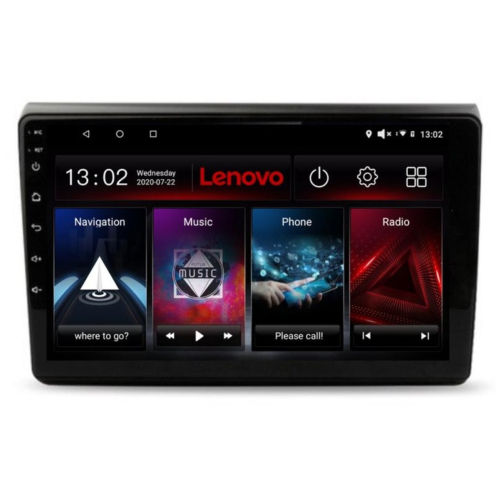 Navigatie dedicata Lenovo Fiat BRAVO 2007-2014 L-BRAVO, Octacore Qualcomm, 4Gb RAM, 64Gb Hdd, 4G, QLED 2K, DSP, Carplay, Bluetooth
