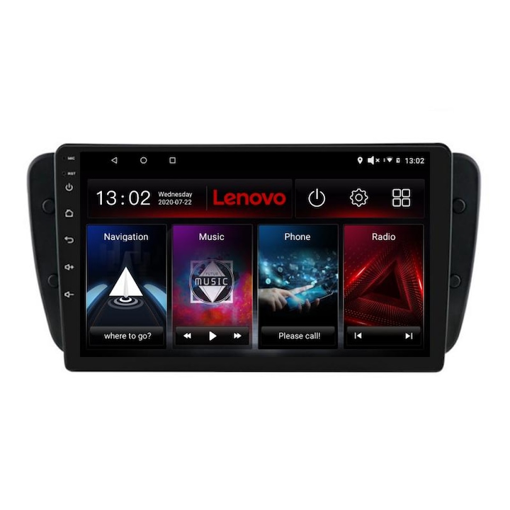 Dedikált navigáció Seat Ibiza 2008-2014 D-246 Lenovo Octa Core Android rádióval Bluetooth Internet GPS WIFI DSP 2+32 GB 4G KIT-246+EDT-E509-LITE