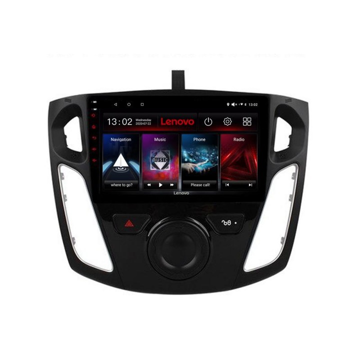 Navigatie dedicata Ford Focus 3 D-150 Lenovo Octa Core cu Android Radio Bluetooth Internet GPS WIFI DSP 2+32 GB 4G KIT-150+EDT-E509-LITE