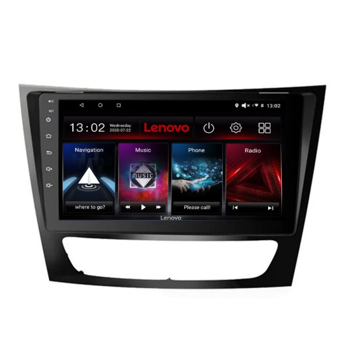 Специализирана навигация Mercedes W211 W219 D-090 Lenovo Octa Core с Android Радио Bluetooth Интернет GPS WIFI DSP 2+32 GB 4G KIT-090+EDT-E509-LITE