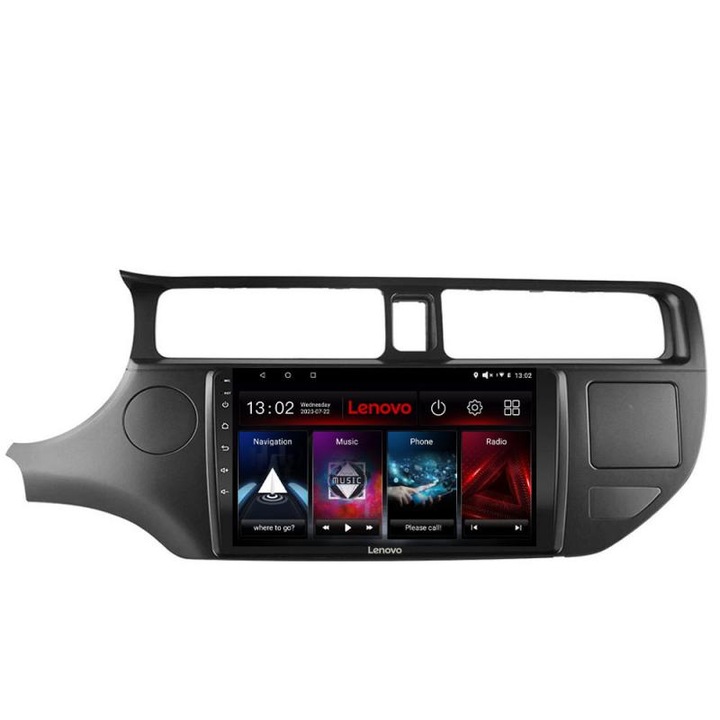 Dedikált navigáció Kia Rio 2012- D-204 Lenovo Octa Core Android Rádióval Bluetooth Internet GPS WIFI DSP 2+32 GB 4G KIT-204+EDT-E509-LITE