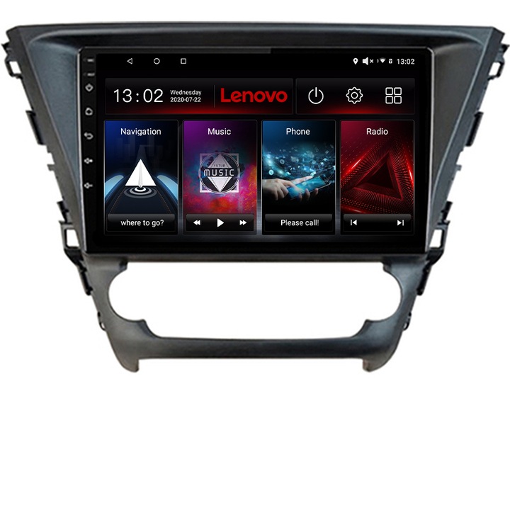 Dedikált navigáció Toyota Avensis 2015-2019 Android rádiós gps internet Lenovo Octa Core 2+32 Kit-avensis-15+EDT-E509-lite