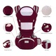 Marsupiu bebe, Ergonomic, Multifunctional, Purtare copil in fata sau in spate, Cu sezut, purtare pe sold sau pe umeri, 0-36 luni, Bumbac, 12 Pozitii, Bleumarin