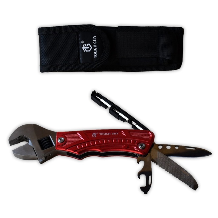Cheie multifunctionala engleza Tough Guy 9 in 1, otel inoxidabil
