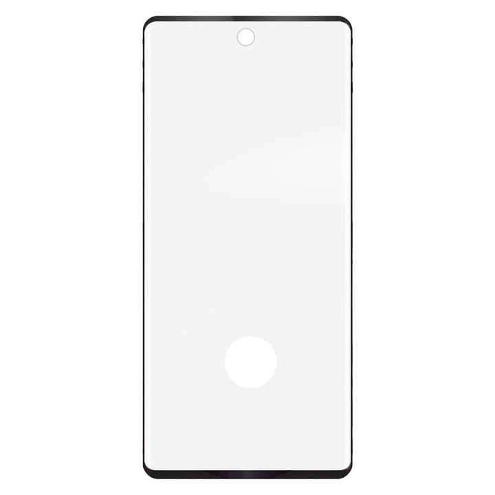 Стъклен протектор за дисплей за Oppo A78 / Oppo A58, Tempered Glass, Full Glue, защита на екрана, прозрачно с черни ръбове, Atlas