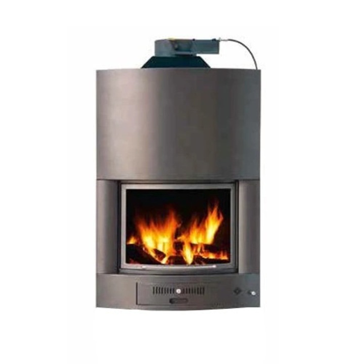 Termosemineu pe lemne Magikal OXO29, 34.6 kW, clasa A, cu agent termic, diametru cos fum diametru 250 mm, randament 73%