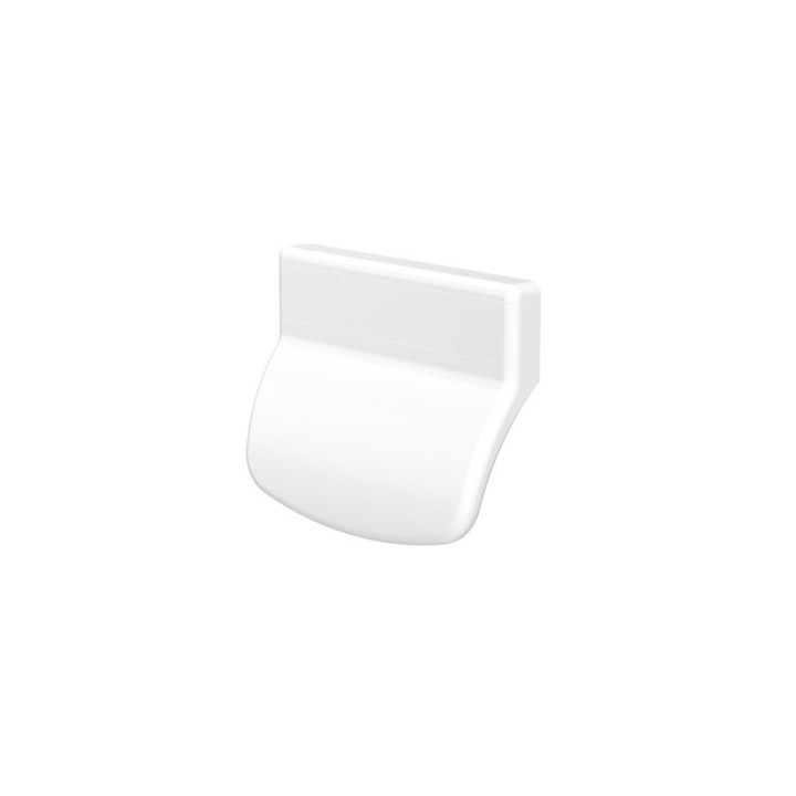 Maner usa tip scoica, tragator, Medos, din PVC, culoare alb