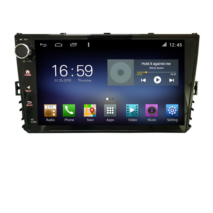 Navigatie dedicata VW masini dupa 2018 Android radio gps internet Lenovo Octa Core 4+64 LTE kit-vw-universal-2018++EDT-E609