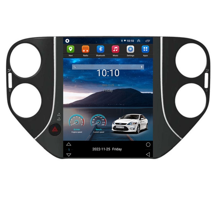 Navigatie tip Tesla VW Tiguan 2007-2012 radio gps internet 8Core 4G carplay android auto 4+32 kit-tesla-tiguan-10+EDT-