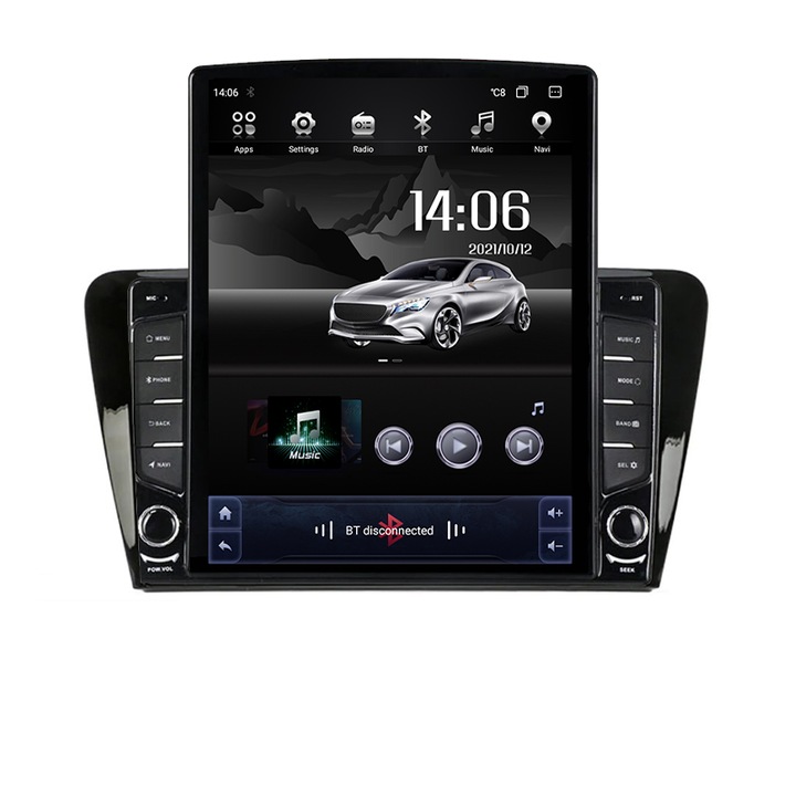 Navigatie dedicata Skoda Rapid Seat Toledo 2013+ Android radio gps internet Lenovo Octa Core 4+64 LTE Kit-rapid+EDT-E709