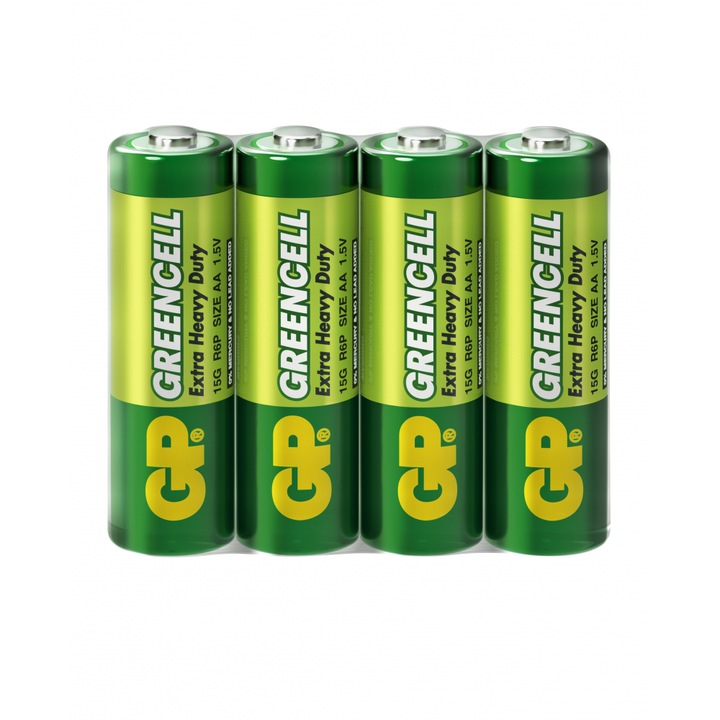Цинк карбонова батерия GP R6 GREENCELL 15G-S4 /4 бр. в опаковка/ shrink 1.5V