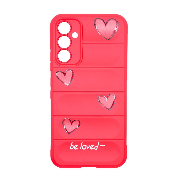 Защитен калъф за Samsung Galaxy S23 Ultra, Защита на камерата и интериора с микрофибър, Silky Puffer Touch, Silicon Ultra Safe, Червен